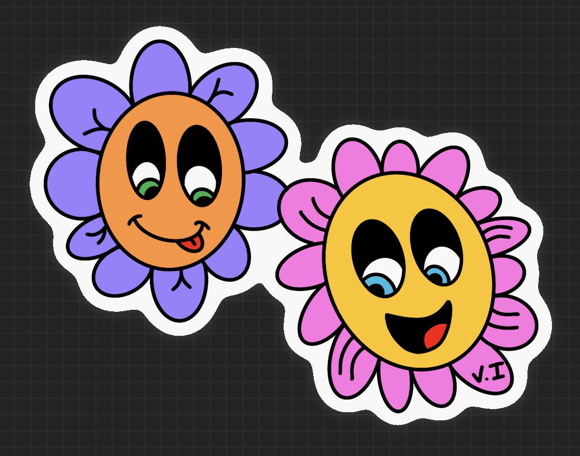 Image du produit Sticker Fleurs 2 - Magnifique sticker floral aux couleurs douces et naturelles, parfait pour décorer vos objets